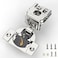 FURNIWARE Closing Speed Control 2 Pack 1516 Inch Overlay Soft Close Hinges for Face Frame Cabinet 4D Adjustment Stainless Steel Kitchen Cabinet Hardware 105 Open Concealed Self Closing Hinge