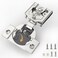 FURNIWARE Closing Speed Control 2 Pack 34 Inch Overlay Soft Close Hinges for Face Frame Cabinet 4D Adjustment Stainless Steel Kitchen Cabinet Hardware 105 Open Concealed Self Closing Hinge