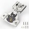 FURNIWARE Closing Speed Control 2 Pack 34 Inch Overlay Soft Close Hinges for Face Frame Cabinet 4D Adjustment Stainless Steel Kitchen Cabinet Hardware 105 Open Concealed Self Closing Hinge