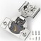 FURNIWARE Closing Speed Control 2 Pack 38 Inch Overlay Soft Close Hinges for Face Frame Cabinet 4D Adjustment Stainless Steel Kitchen Cabinet Hardware 105 Open Concealed Self Closing Hinge