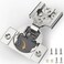 FURNIWARE Closing Speed Control 2 Pack 38 Inch Overlay Soft Close Hinges for Face Frame Cabinet 4D Adjustment Stainless Steel Kitchen Cabinet Hardware 105 Open Concealed Self Closing Hinge