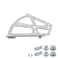 Coshar 2 Pair 2 Layers Shoes Drawer Cabinet Hinges Shoe Cabinet Flip Frames Replacement Fittings Stainless Steel Shoes Flip Turing RackGrey