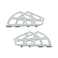 Coshar 2 Pair 2 Layers Shoes Drawer Cabinet Hinges Shoe Cabinet Flip Frames Replacement Fittings Stainless Steel Shoes Flip Turing RackGrey