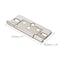 Coshar 3 Non Mortise Iron Flat White Nickel Hinge for Cabinet Wardrobe and WindowMute and Heavy Duty6pcs