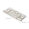 Coshar 3 Non Mortise Iron Flat White Nickel Hinge for Cabinet Wardrobe and WindowMute and Heavy Duty6pcs