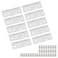 Coshar Pack of 10 Bifold Cabinet Hinges 312 ThreeLeaf White Screws Included