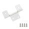 Coshar Pack of 10 Bifold Cabinet Hinges 312 ThreeLeaf White Screws Included