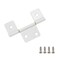 Coshar Pack of 10 Bifold Cabinet Hinges 312 ThreeLeaf White Screws Included