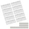 Coshar Pack of 10 Bifold Cabinet Hinges 312 ThreeLeaf White Screws Included