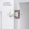 DecoBasics Decobasics 20 Pack 12 Overlay Brushed Nickel Cabinet Hinges for Cabinet Doors 10 Pairs SelfClosing SemiWrap Face Frame Hinges for Cupboard Kitchen Doors wScrews Quiet Bumpers