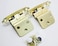 DecoBasics 38 Inset Cabinet Hinges Gold 25 Pair 50 Pcs Offset Self Closing Cabinet Hinges for Kitchen Cabinets Brass Plated wSilicon Bumpers Upgraded Screws