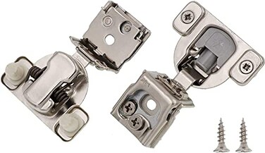 DecoBasics 40 Pack20 Pair 114 Overlay Soft Close Cabinet Hinges for Kitchen Bath Concealed Soft Close Hinge for cabinet Door w Self Closing Damper Easy Upgrade Stainless Steel Last a Lifetime