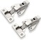 DecoBasics 6 PCS Full Overlay Soft Close Cabinet Hinges for Kitchen Cabinets 105 Face Frame Concealed Cabinet Door Hinge 3 Way Adjustability Clip on Plate Matching Screw 4 Easy Installation