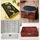 EAEDMY 36 Sets Retro Jewelry Box Hinges and Latches Hardware Small Bronze Brass Latch Hinges for Wooden Jewelry Box and Decorative Cabinet with Matching Screws KitCatch12 Hinges24 36