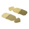 Faotup 2Pcs Small Brass Hinges Decorative Heavy Duty Strap Hinges Gold 334x118x015