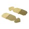 Faotup 2Pcs Small Brass Hinges Decorative Heavy Duty Strap Hinges Gold 334x118x015