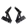 Li-TianFeng Folding Support Hinges 80 Degree Spring Loaded Black Metal Cabinet Lift Brackets Set of 2