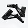 Li-TianFeng Folding Support Hinges 80 Degree Spring Loaded Black Metal Cabinet Lift Brackets Set of 2