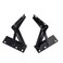Li-TianFeng Folding Support Hinges 80 Degree Spring Loaded Black Metal Cabinet Lift Brackets Set of 2