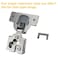 FURNIWARE Furniware 20 Pack Cabinet Door Angle Restriction 86 Degree Angle Restriction Hinge Clip for Soft Close Cabinet Hinges Hinge Opening Angle Restrictor Clip Nylon