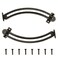 Haidong Adjustable Box Lid Support Hinge Left Right Support Hinges Spring Fixed Hinge for cabinets Sofas Closets etc 2PCS Bronze Modern Iron