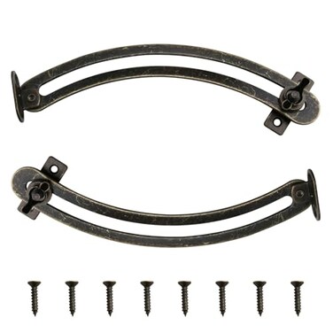 Haidong Adjustable Box Lid Support Hinge Left Right Support Hinges Spring Fixed Hinge for cabinets Sofas Closets etc 2PCS Bronze Modern Iron