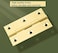 HGHN 8 Pcs Solid Brass Hinges Jewelry Box Hinges Small Hinges with Screws Suitable for Jewelry Chest Wood Box Toolbox and Cabinet 15 inch