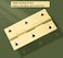 HGHN 8 Pcs Solid Brass Hinges Jewelry Box Hinges Small Hinges with Screws Suitable for Jewelry Chest Wood Box Toolbox and Cabinet 15 inch