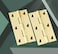 HGHN 8 Pcs Solid Brass Hinges Jewelry Box Hinges Small Hinges with Screws Suitable for Jewelry Chest Wood Box Toolbox and Cabinet 15 inch