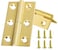 HGHN 8 Pcs Solid Brass Hinges Jewelry Box Hinges Small Hinges with Screws Suitable for Jewelry Chest Wood Box Toolbox and Cabinet 15 inch