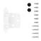 Hickory Hardware P144W Traditional Cabinet Hinges 170 Opening Angle Face Frame Variable Overlay SelfClose Surface Mount Hinges Easy Installation White Finish 1 Set of Pair