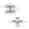Hitefu 6Pack Hidden Gate Hinge 134 Inch Invisible Hinge Cabinet Leaf Hinge 180 Degree Invisible Door Hinges Concealed Barrel with Screws