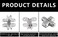 Hitefu 6Pack Hidden Gate Hinge 134 Inch Invisible Hinge Cabinet Leaf Hinge 180 Degree Invisible Door Hinges Concealed Barrel with Screws
