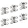 Hitefu 6Pack Hidden Gate Hinge 134 Inch Invisible Hinge Cabinet Leaf Hinge 180 Degree Invisible Door Hinges Concealed Barrel with Screws
