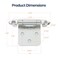 Home Expert 10 Pack 5 Pairs Polished Chrome Cabinet Hinges for Kitchen Doors SelfClosing 12 Inch Overlay Variable SemiConcealed Face Frame Surface Mount Cabinet Hardware