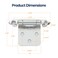 Home Expert 10 Pack 5 Pairs Polished Chrome Cabinet Hinges for Kitchen Doors SelfClosing 12 Inch Overlay Variable SemiConcealed Face Frame Surface Mount Cabinet Hardware