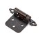 Home Expert 20 Pack 10 Pairs Antique Copper Cabinet Hinges for Kitchen Doors SelfClosing 12 Inch Overlay Variable SemiConcealed Face Frame Surface Mount Cabinet Hardware