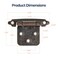 Home Expert 20 Pack 10 Pairs Antique Copper Cabinet Hinges for Kitchen Doors SelfClosing 12 Inch Overlay Variable SemiConcealed Face Frame Surface Mount Cabinet Hardware