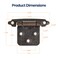 Home Expert 20 Pack 10 Pairs Antique Copper Cabinet Hinges for Kitchen Doors SelfClosing 12 Inch Overlay Variable SemiConcealed Face Frame Surface Mount Cabinet Hardware