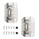 HOME MASTER HARDWARE 50 Packs 25 Pairs 12 Overlay Cabinet Hinges SelfClosing Semi Partial Wrap Kitchen Cabinet Door Hinge Nickel Hinges for KitchenCupboard Doors