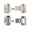 HOME MASTER HARDWARE 50 Packs 25 Pairs 12 Overlay Cabinet Hinges SelfClosing Semi Partial Wrap Kitchen Cabinet Door Hinge Nickel Hinges for KitchenCupboard Doors