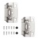 HOME MASTER HARDWARE 50 Packs 25 Pairs 12 Overlay Cabinet Hinges SelfClosing Semi Partial Wrap Kitchen Cabinet Door Hinge Nickel Hinges for KitchenCupboard Doors