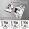 HTCELLE 6 Pack 3 Pair 12 inch Overlay Self Slow Closing Door Hinges Face Frame Cabinet Concealed Hinges with Builtin Damper 3 Way Adjustability