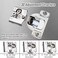 HTCELLE 6 Pack 3 Pair 12 inch Overlay Self Slow Closing Door Hinges Face Frame Cabinet Concealed Hinges with Builtin Damper 3 Way Adjustability