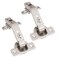 Ilyapa Corner Cabinet Hinges Satin Nickel 2 Pack Self Closing 135 Degree Lazy Susan Kitchen Cabinet Door Hinge Hardware