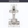 Ilyapa Corner Cabinet Hinges Satin Nickel 2 Pack Self Closing 135 Degree Lazy Susan Kitchen Cabinet Door Hinge Hardware