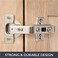 Ilyapa Corner Cabinet Hinges Satin Nickel 2 Pack Self Closing 135 Degree Lazy Susan Kitchen Cabinet Door Hinge Hardware