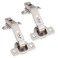 Ilyapa Corner Cabinet Hinges Satin Nickel 2 Pack Self Closing 135 Degree Lazy Susan Kitchen Cabinet Door Hinge Hardware