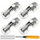 Jiaxitek 4 Pack Soft Close Damping Hinges 90 Degree Concealed Cabinet Hinges with Slotless Design Easy to Install for Cupboards Drawers Windows and Cabinet Doors