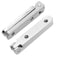 Jiozermi 12 Pcs Silver Hinges 90 Degree Jewelry Box Hinge Wood Box Mini Hinge Gift Box Zinc Alloy Chest Case Hinge with Screws
